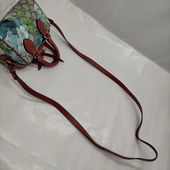 Authentic Gucci Navy Blue PVC Hand Bag mn780-121325 - Picture 5 of 16